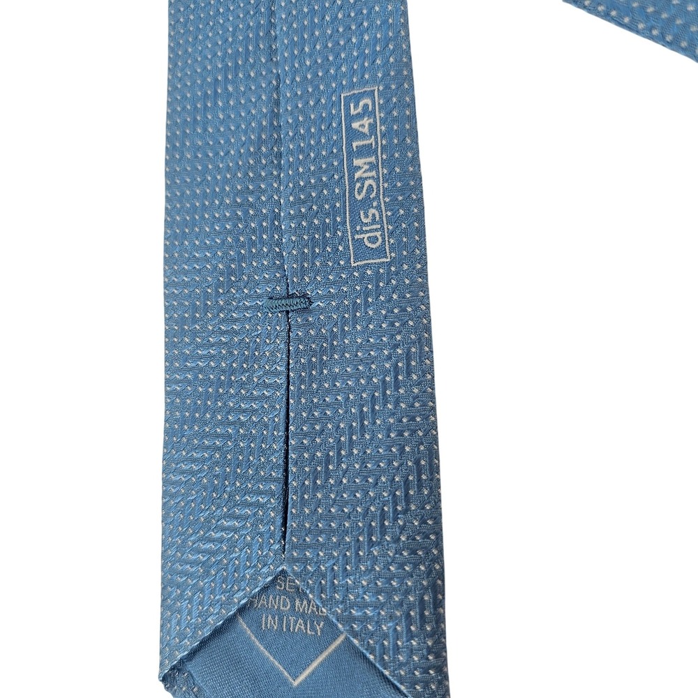 Brioni Blue Textured Silk Tie - Picture 3 of 7